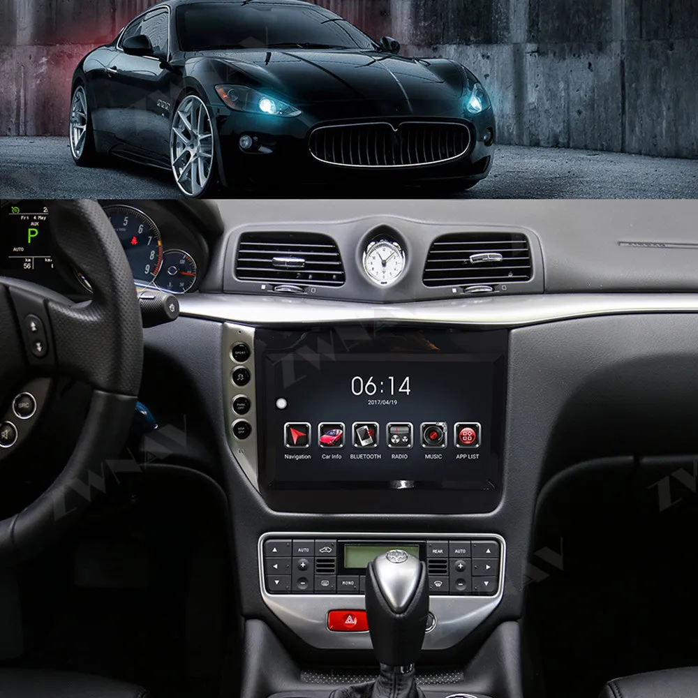 

ZWNAV Android 9.0 Car Radio Automotivo For Maserati GT GC 2007-2015Auto GPS Navigation Carplay Stereo PX6 4G64G