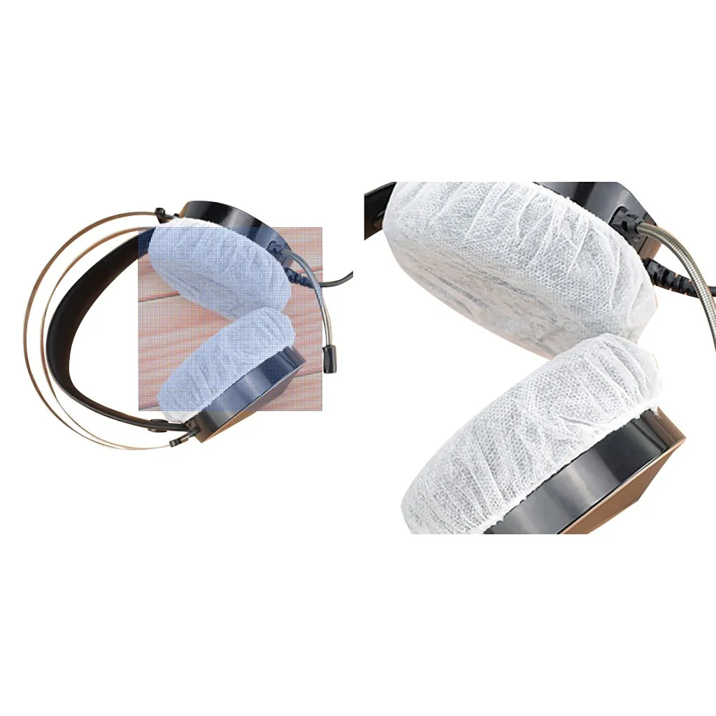 MNYCXEN Earphone Case Earmuffs Disposable Hygienic Sanitary Earpad Covers Headsets Internet Cafe Headphone Cover Anti infection