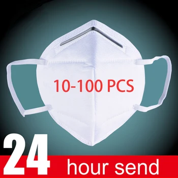 

100PCS-10 PCS Mask Mouth Face Dust Anti reusable MASKS anti PM2.5 electrostatic meltblown cloth Breathable
