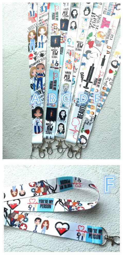 New 1pcs cartoon doctor nurse Key Lanyard Badge ID Cards Holders Neck Straps with Keyring Gifts Party Favors | Украшения и
