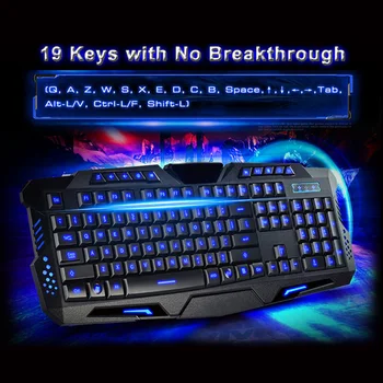

USB Wired Backlight Gaming Keyboard LED Light Computer Laptop Keyboard