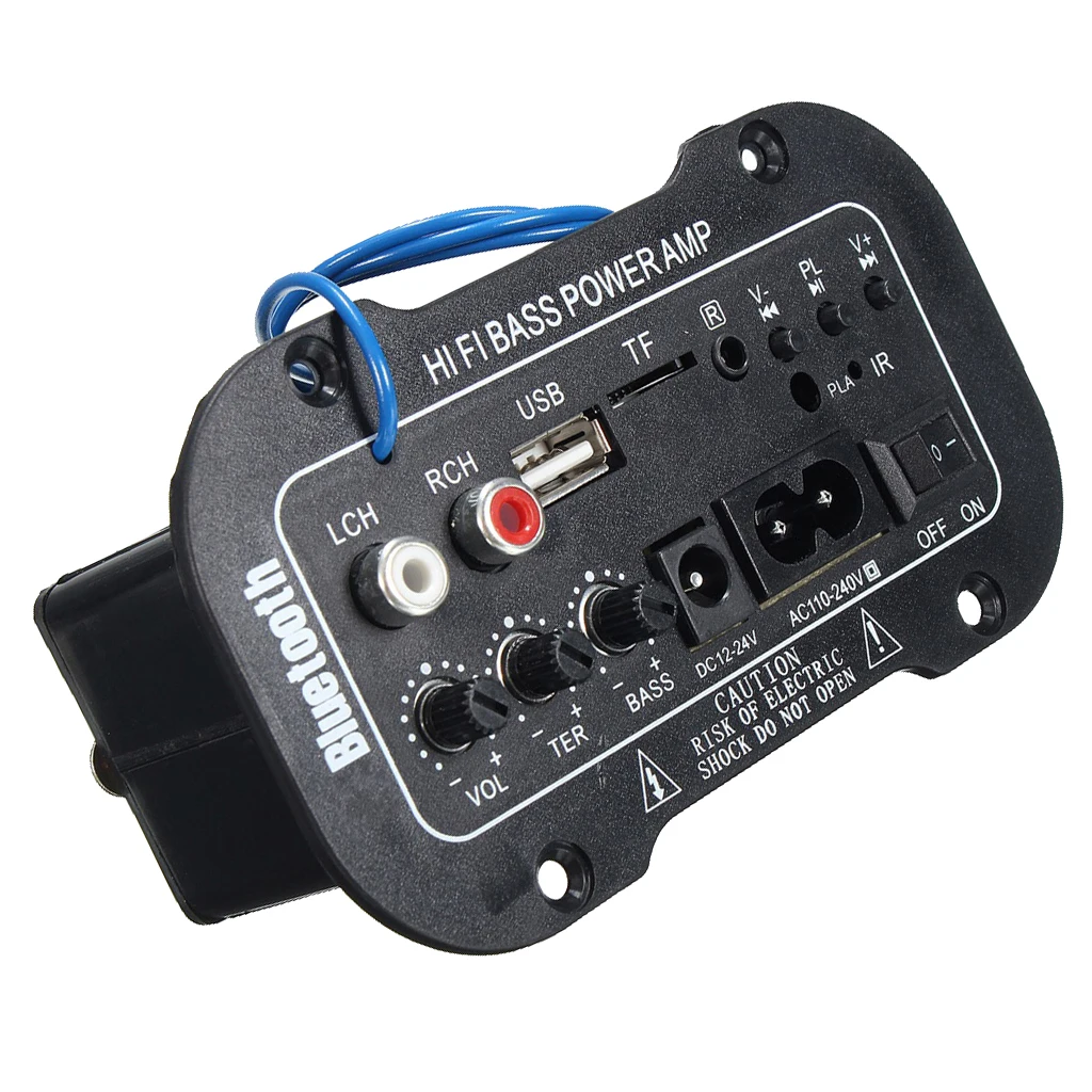 5 Inch 220V Bluetooth Power Amplifier Car Stereo Player USB TF AUX