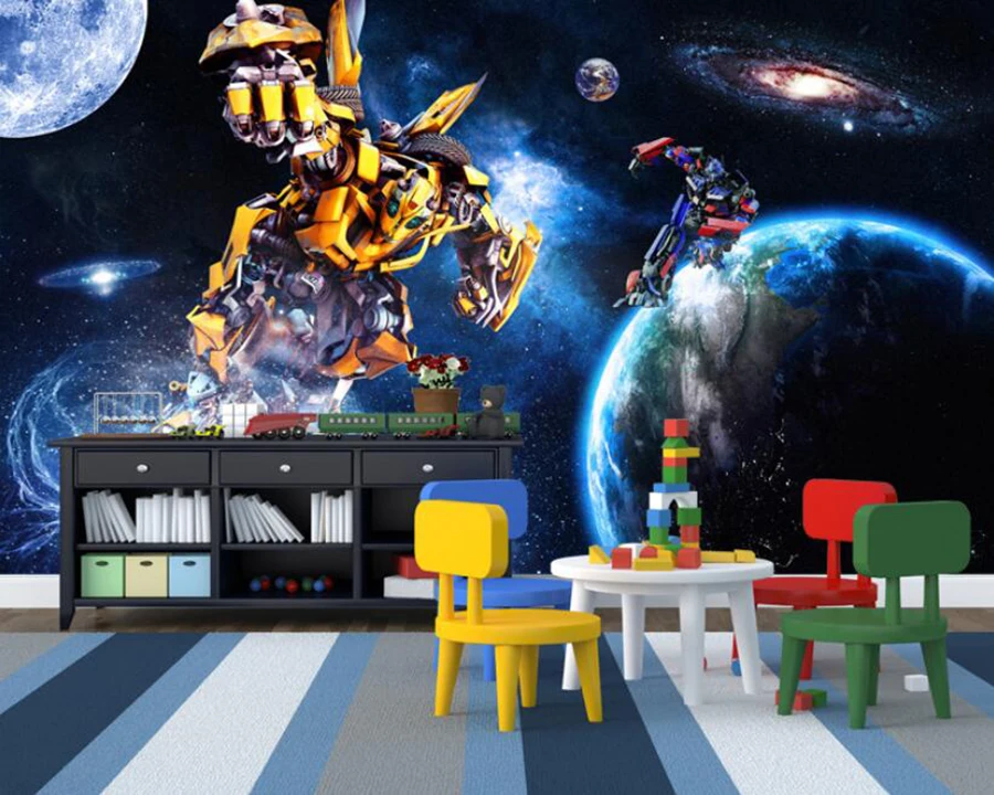 Пользовательские обои 3D креативный мультфильм тематическая роспись детская