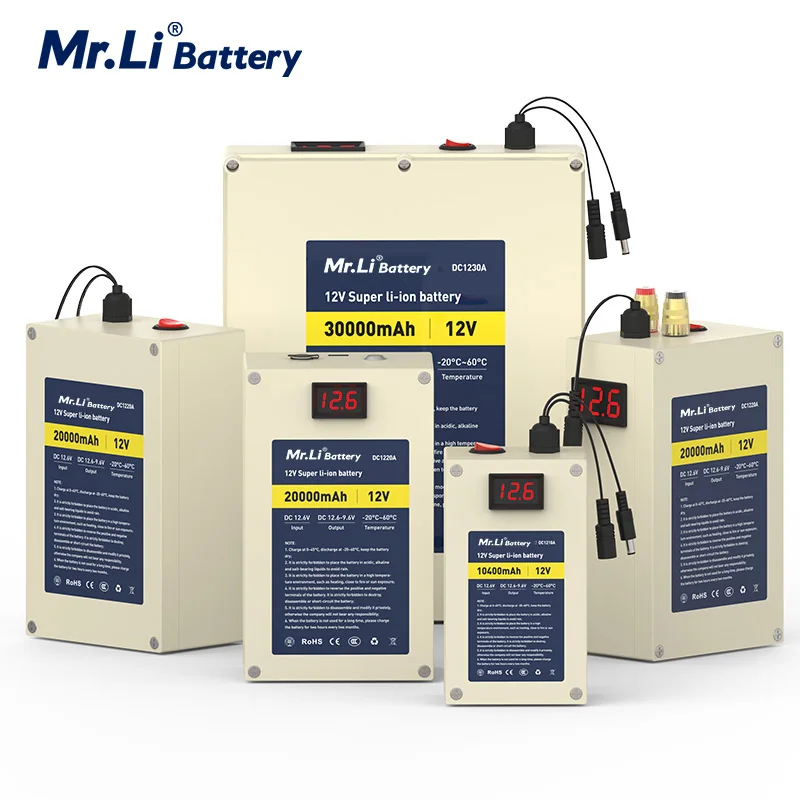 MR.Li 12V 10Ah/20Ah Rechargeable Lithium ion Battery DC 1220A battery