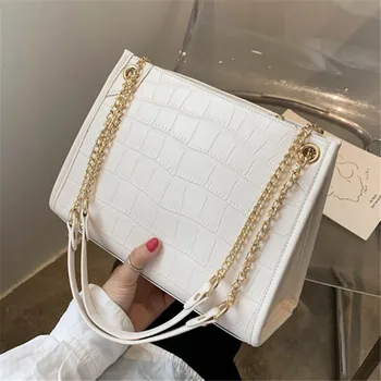 

Luxury Women Handbag High Quality Pu Leather Ladies Large Shoulder Bags Fashion New Chain Women Crossbody Bags Ladies Travel Bag