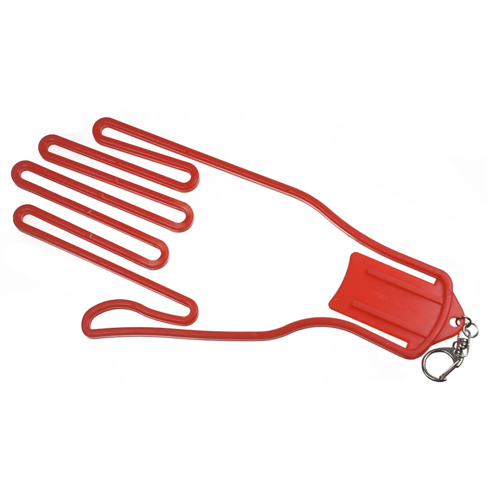 Аксессуар, прочная Спортивная рама для сушки, инструмент для гольфа, перчатки, вешалка для взрослых, портативный держатель, защита для тренажерного зала - Цвет: Красный