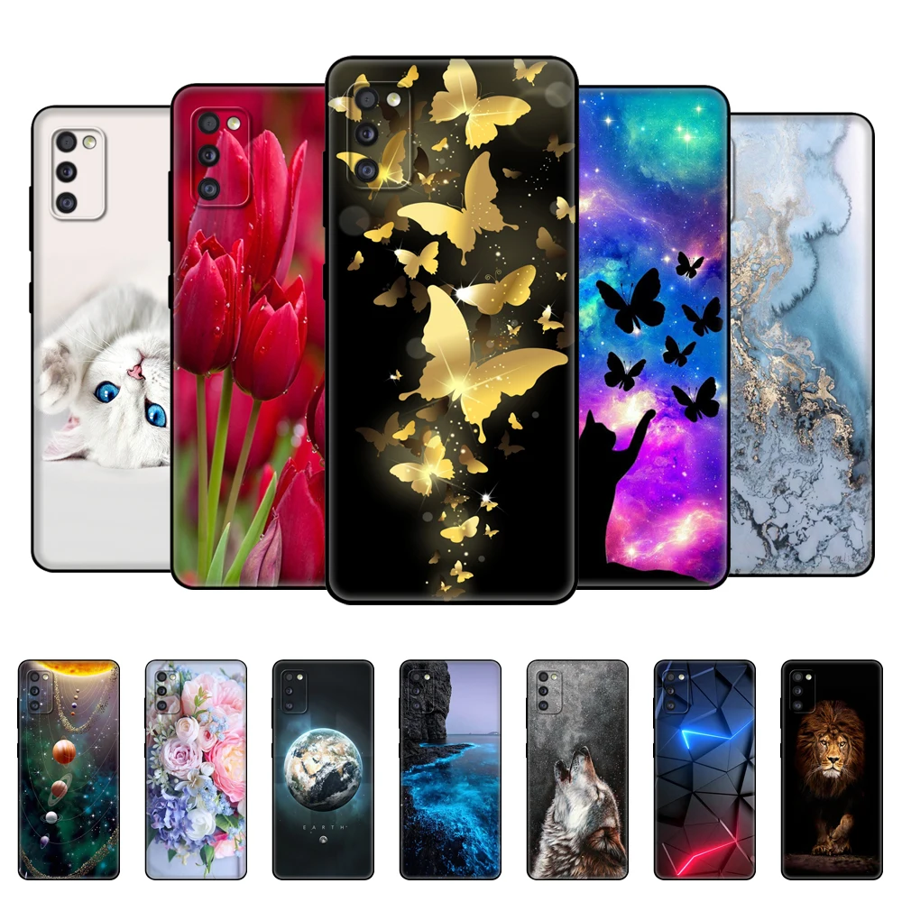 Per Samsung Galaxy A41 Custodia 6.1 "Cover Posteriore In Silicone Tpu Morbido Per Samsung A41 Galaxy A41 A 41 A415 Borsa Paraurti Custodia In Tpu Nera