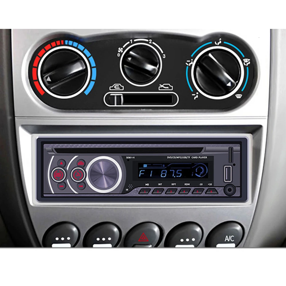 1 шт. автомобильный DVD Din Съемная панель радио Bluetooth fm приемник CD VCD MP3 SD USB 12V In dash