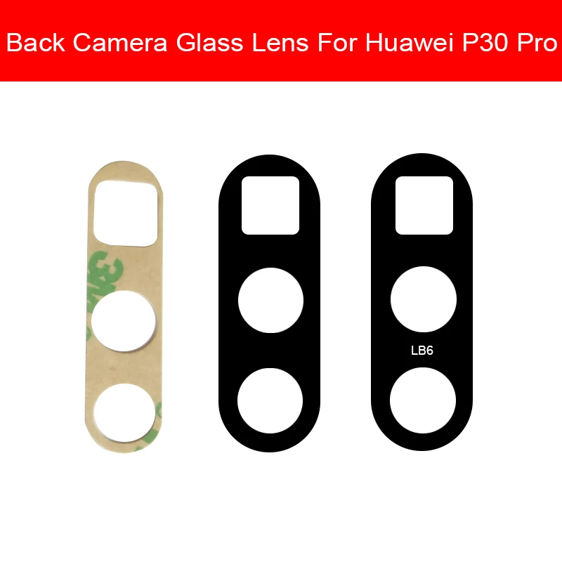 Объектив задней камеры для huawei P20 P30 Pro EML-L09 EML-L22 EML-L29 CLT-L04 сзади Камера Стекло Крышка для объектива камеры+ пластыревый заменитель