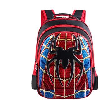 

3D 4-13 Year Superman Batman Captain America Boy Girl Children Kindergarten School bag Teenager Schoolbags Kids Student Backpack