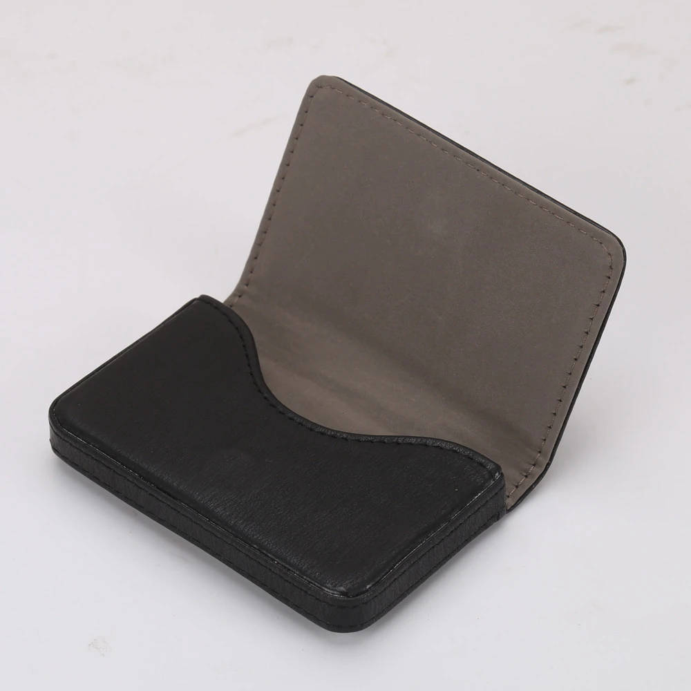 New Men Money Clip Card Holder Protector Leather Wallet Card Holder Pop-up Anti-theft Bank PU Business Cards Case Woman 812