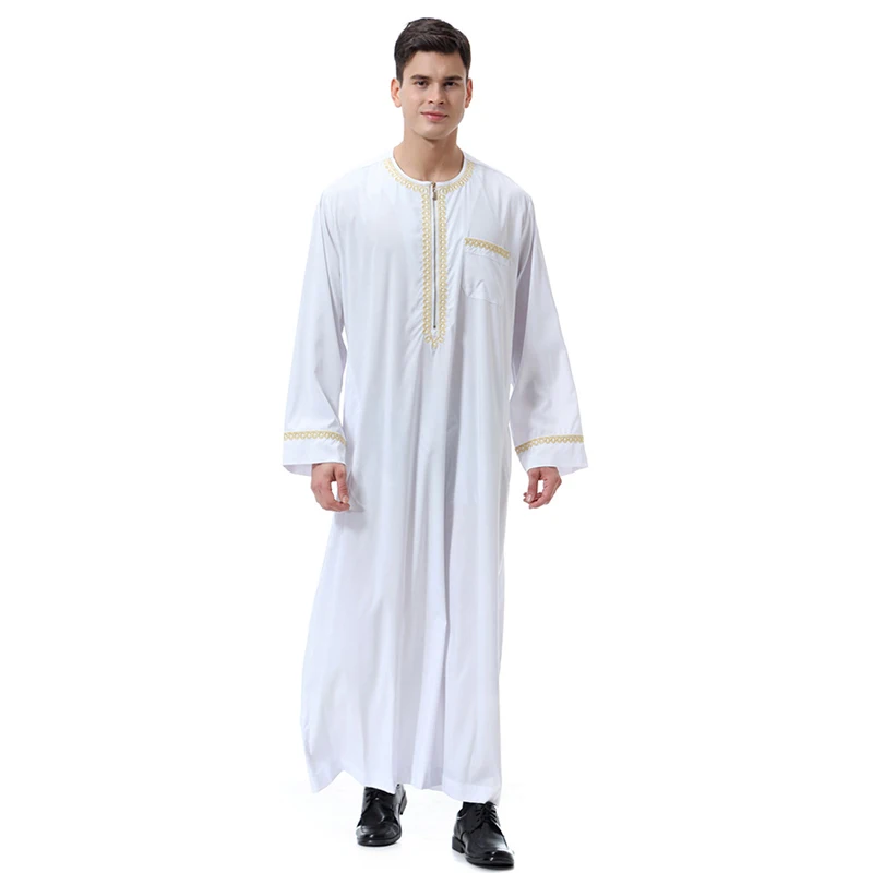 Халат с длинным рукавом мусульманский ислам Саудовская Аравия одежда мужская Арабская абайя ТОБ Пакистан национальные костюмы кафтан Ближний Восток плюс
