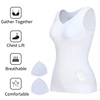 Camisole rembourrée de Compression pour femmes, débardeur de contrôle du ventre, amincissant, Corset d'entraînement à la taille, gilet mince ► Photo 3/6