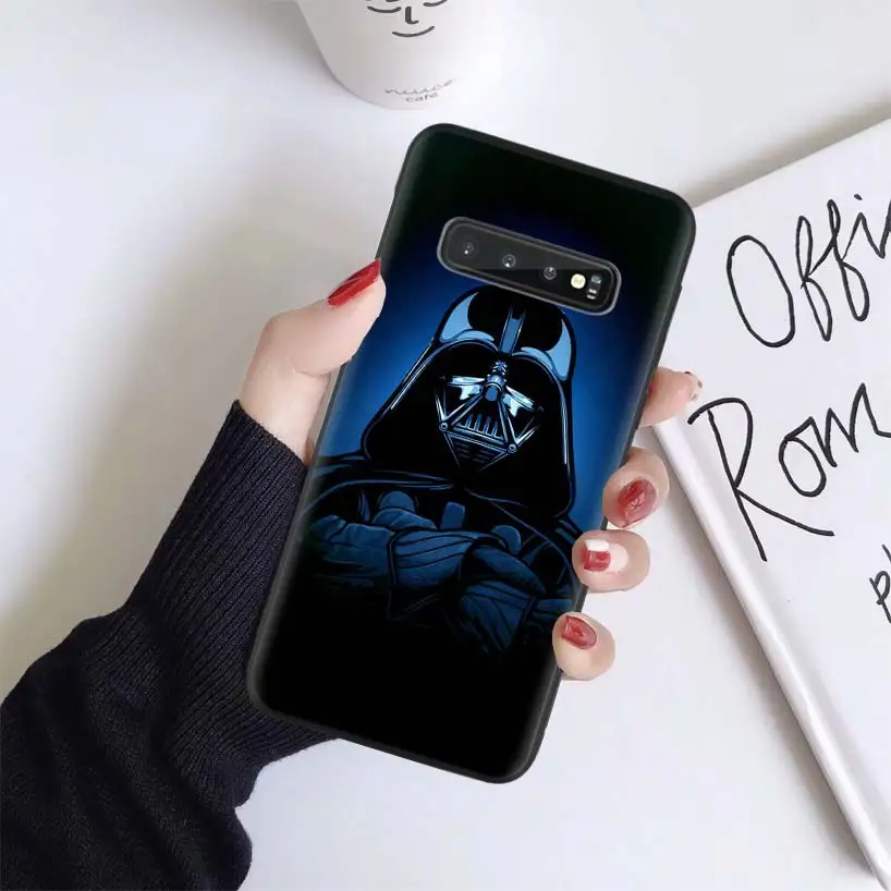 Чехол Star Wars для samsung Galaxy S10+ Plus Lite Note 10 9 8 S9 S8 J4 J6+ Plus S7 S6 черный чехол для телефона