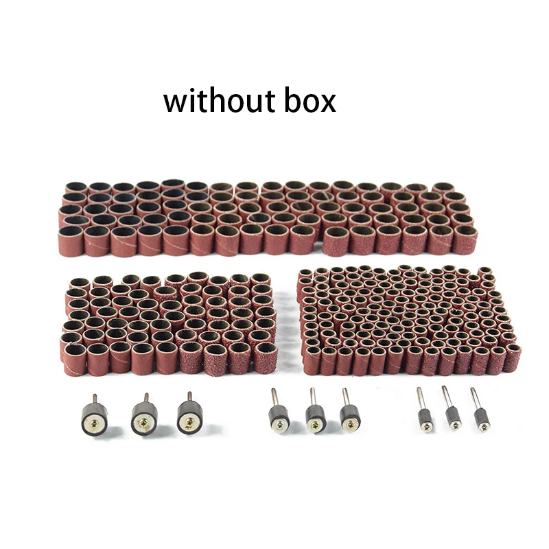without box 338 шт./компл. шлифовальный барабан абразивный 3/8 1/" 1/2" сверлильный патрон шлифовальный станок для вращающихся инструментов сверлильный патрон шлифовальный набор инструментов - Цвет: without box