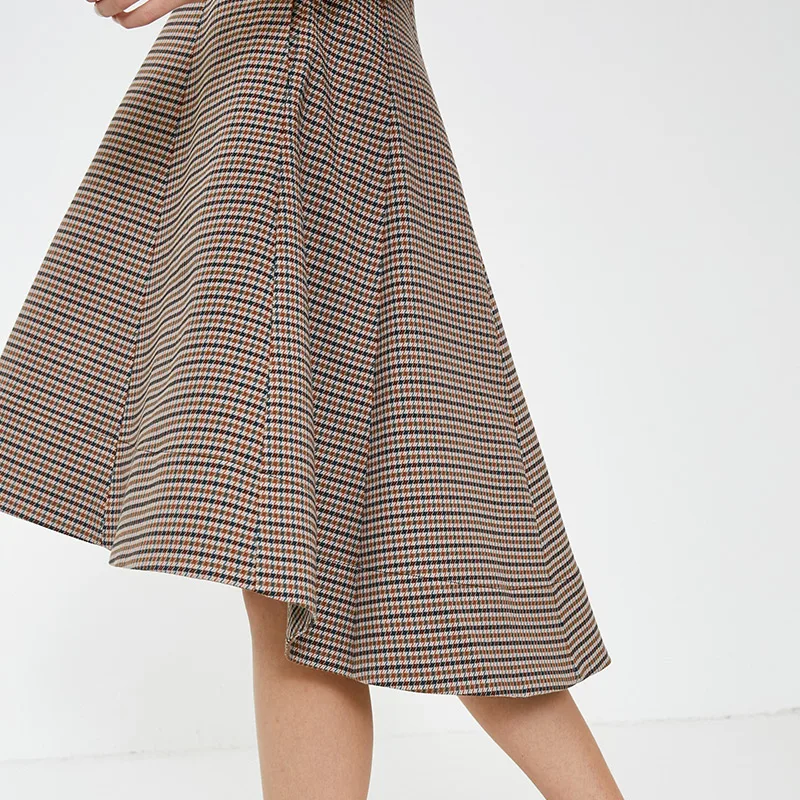 Vero Moda женское платье OL Стиль Плед Круглый вырез | 31917C520