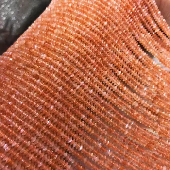 

Natural Golden Strawberry Cutaway Pearls Fashion Sun Stone Beads for Jewelry DIY Necklace Bracelet Accessories 1x3mm