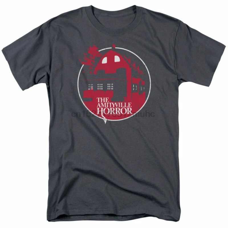 T-Shirts Sizes S-5XL New Authentic Amityville Horror Red House Mens T-Shirt 80s |
