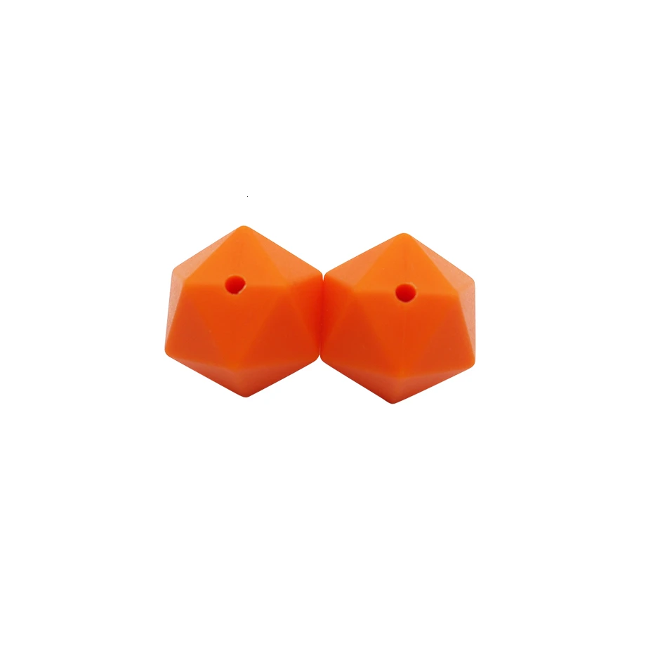 10pc BD027-9 10 шт. 17 мм Icosahedron, силиконовые бусины, Детские Прорезыватели, экологически чистые, без бисфенола, для детских прорезывателей, пустышки, цепочки, бусы, прорезыватели, ожерелье - Цвет: 10pc BD027-9