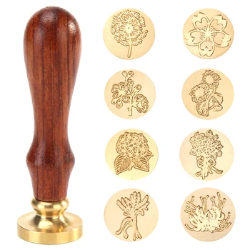 

Retro Wax Seal Stamp Hi Word Patterns Fire Painting for Wedding Envelope DIY Crafts Envelope Stamps Invitations Seal Stamp