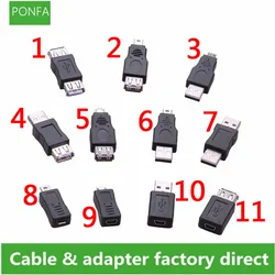 Multiple styles USB OTG Mini USB Micro 5pin Adapter Converter USB Male to Female Micro USB Adapter Gadgets