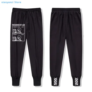 

cotton funny print programmer problem men sweatpants casual running men long pants joggers trousers mens pants