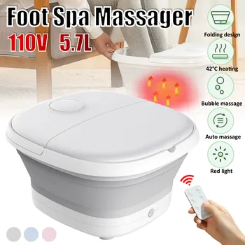 

Home Foldable Foot Bath Tub Automatic Massage Household Electric Heating Constant Temperature Sauna Bathtub With Remote Control