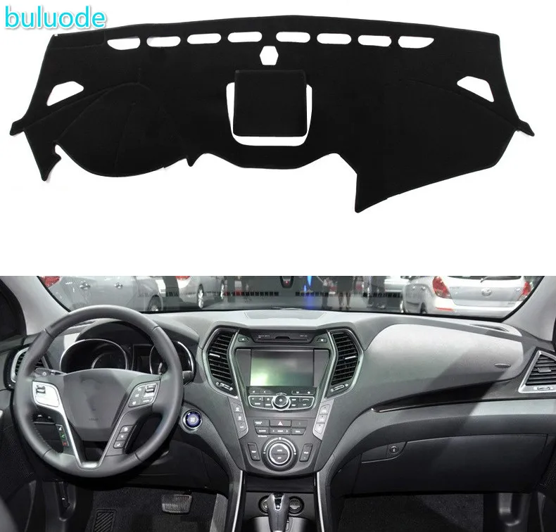 

Car Dashboard Cover Mat Pad Sun Shade Instrument Cover Carpet Accessories For Hyundai Santa Fe IX45 Maxcruz 2013 2014 2015 -2018