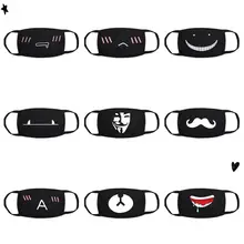 Cartoon mask on the mouth For dust and warmth anime mask Anti-fog mouth face mask dust masks Double cotton fabric facial mask
