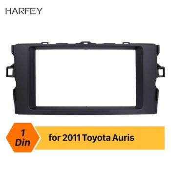 

Harfey Double Din Car Radio Fascia Frame 173*98mm for Toyota Auris 2011 Install Dash Bezel Trim Kit Dash Panel Black Cover Trim