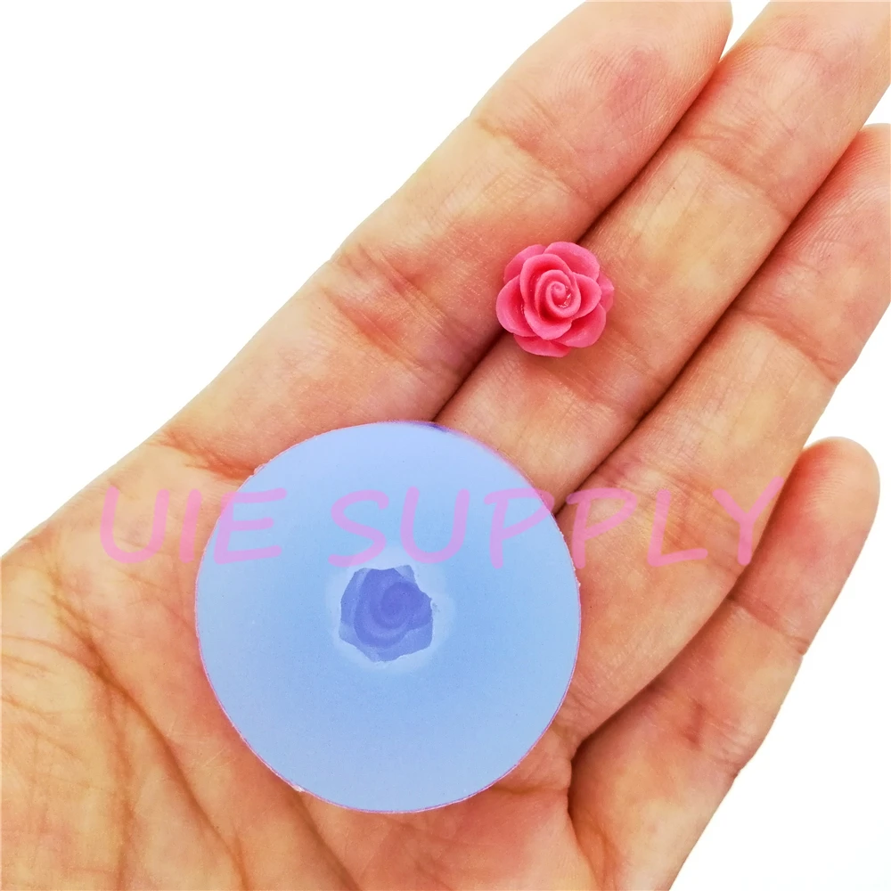 HYL450U 10.3mm Mini Rose Flower Silicone Mold Cake Decoration Fondant Craft Resin Art Nail Earrings Necklace Pendant Clay | Дом и сад