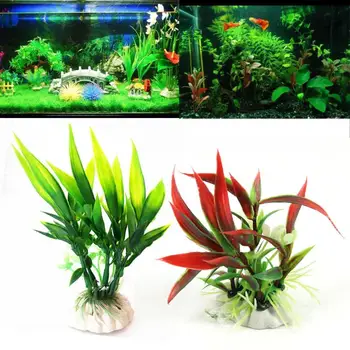 

Hot Sale Artificial Fake Water Aquatic Grass Plant Lawn Decor Aquarium FishTank Submersible Flower Grass Ornament Decoration 1pc