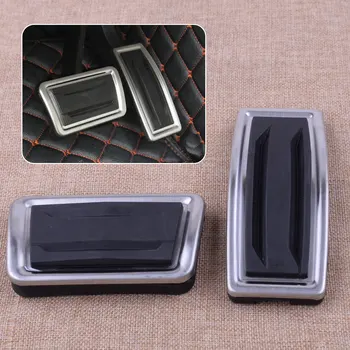 

CITALL 2pcs No Drill Antislip Car Foot Gas Fuel Brake Pedal Pad Cover Fit For Cadillac XT5 2017 2018 2019