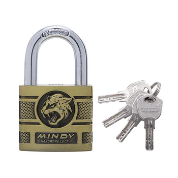 

40mm Top Security Solid Lock Hardened Steel Shackle Padlock Brass Cylinder Outdoor Indoor Anti-Theft Heavy Duty Keyed Lock