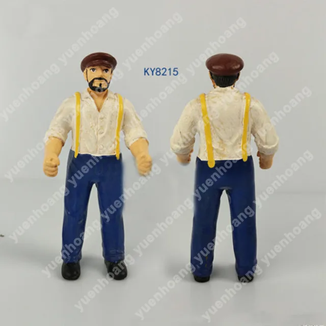 1PCS 1:25 Ratio High Imitation Durable Resin Simulated Captain Sailor Doll  Figure for RC Model Fishing Scale Boat Working Ship