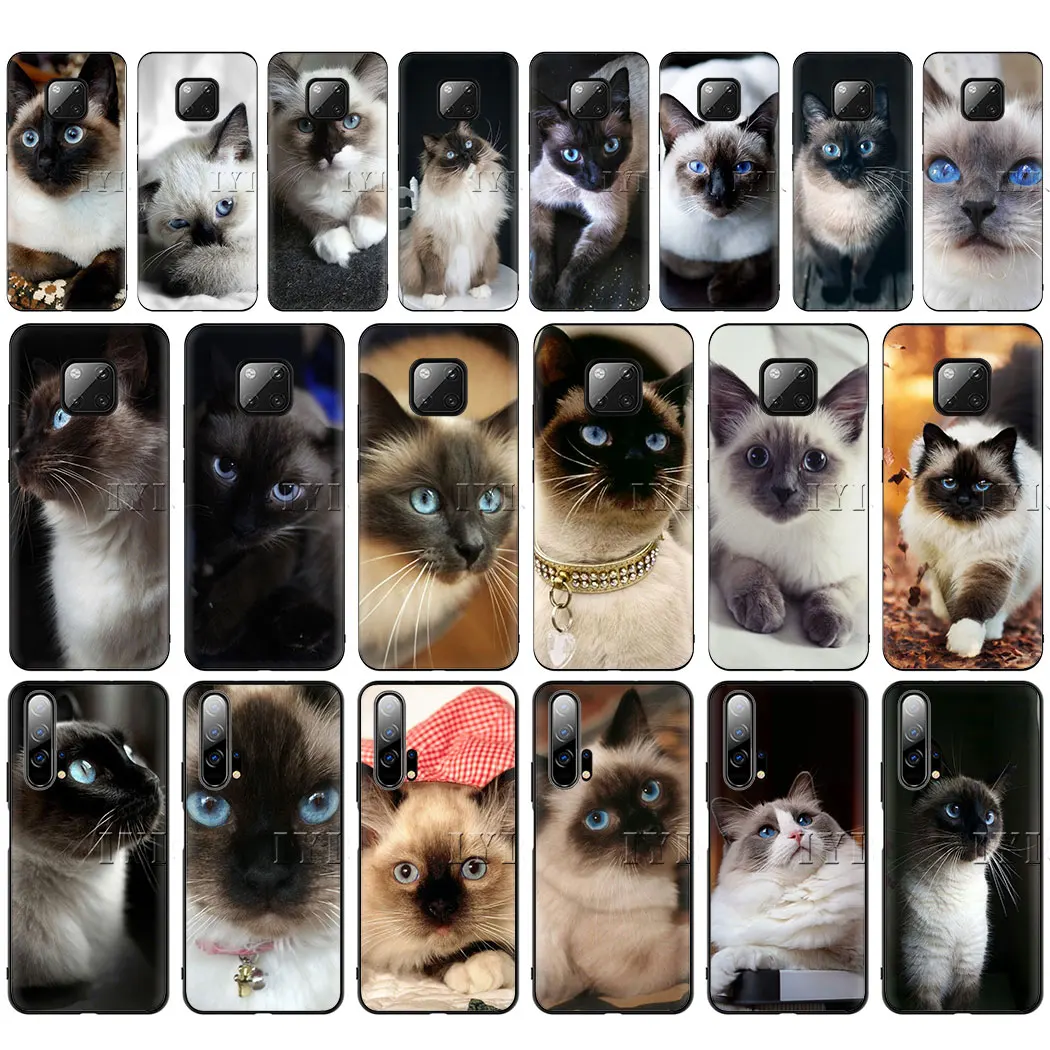 Мягкий силиконовый чехол для телефона pet siamese cat huawei P30 Lite Pro Honor View 20 10 P Smart Plus 2019 Z |