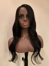 Perla Negro brasileño de la onda del cuerpo 360 peluca Frontal de encaje Pre arrancó cabello humano pelucas 30 pulgadas peluca con malla Frontal para las mujeres 150%