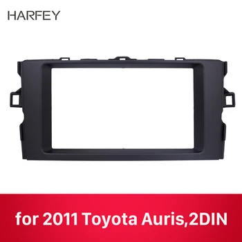 

Harfey Double Din Car Radio Fascia 173*98mm for Toyota Auris 2011 Install Dash Bezel Trim Kit Dash Panel Black Color Cover Trim