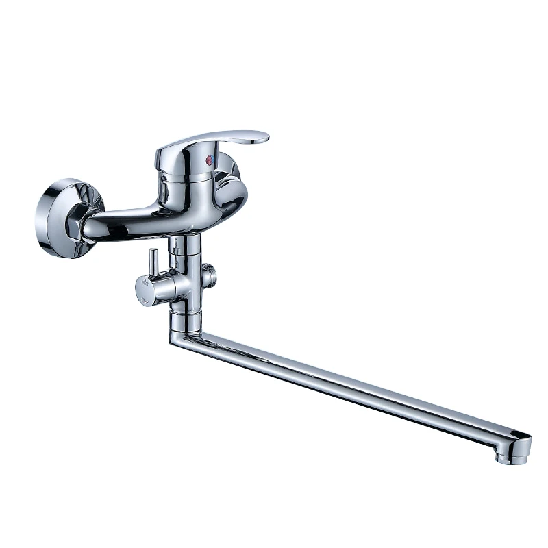 30cm Faucet Смеситель для ванной комнаты, душевой набор 25 см/30 см, удлиненный вращающийся кран, настенный смеситель для холодной и горячей воды, насадка для душа - Цвет: 30cm Faucet