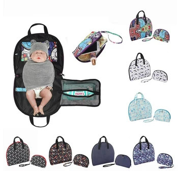 

Baby Portable Foldable Washable Travel Nappy Diaper Changing Mat Waterproof Baby Floor Mat Change Play Mat Storage Bag
