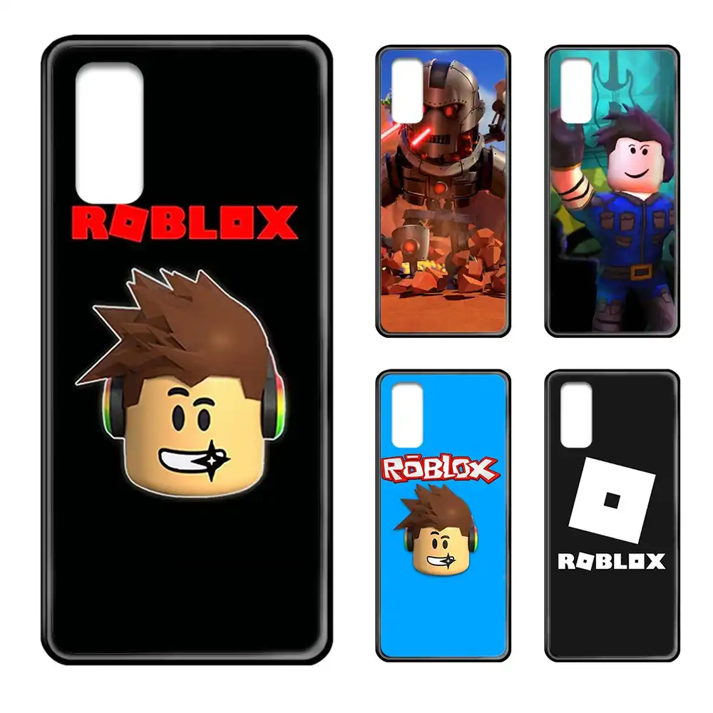 Game Roblox Black Matte Solid Liquid Phone Case Cover Hull For Samsung Galaxy S 6 7 8 9 10 E 20 Edge Uitra Note 8 9 10 Plus Aliexpress - roblox plus for edge