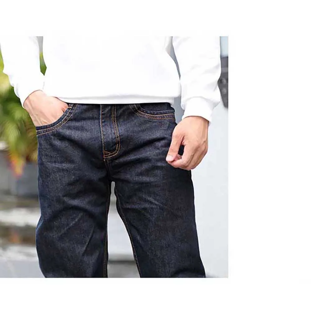 New Fashion Straight Denim Men's Casual Jeans Loose Baggy Harem Trousers Cotton Wide Leg Pants Streetwear Plus Size Clothing