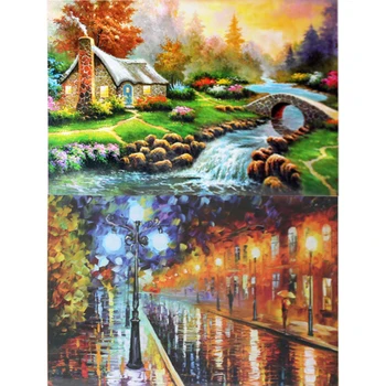 

Landscape Puzzles 1000 Pieces Jigsaw Game Educational Toy for Adults Birthday Gift Assembling Scenery Kids Puzzles Toys