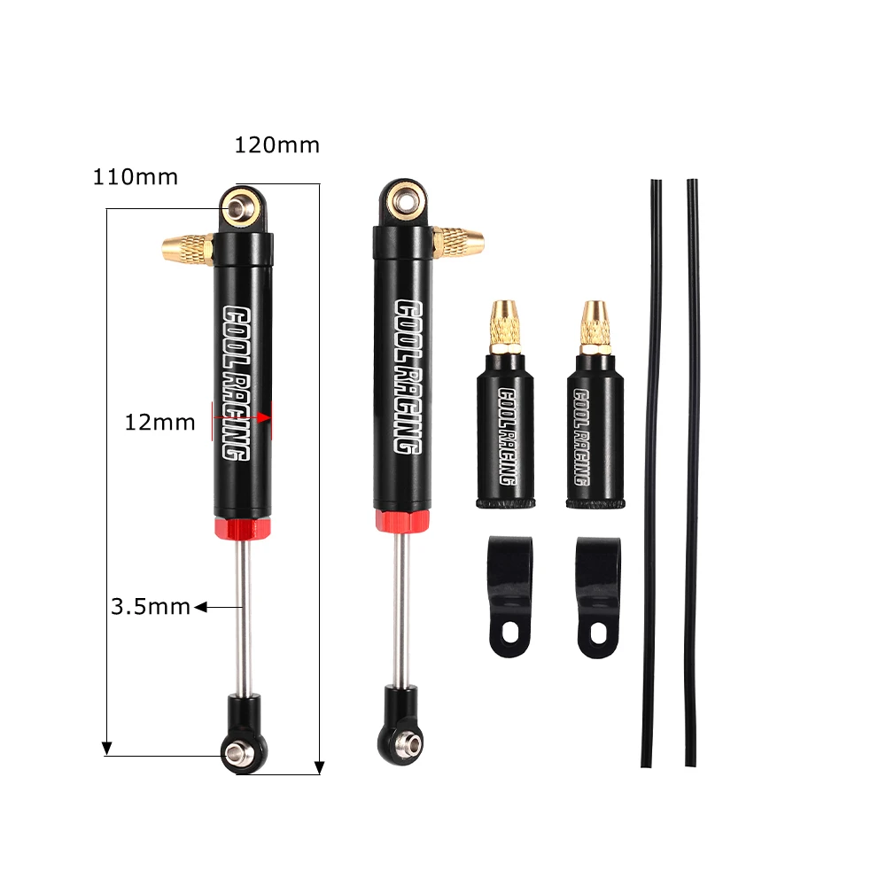 3D-Datei MyRCCar 1/10 Big Bore Stoßdämpfer Komplett, 55-110mm 12