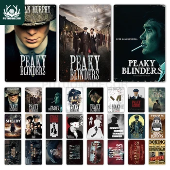 

Peaky Blinders Metal Poster Tin Signs Metal Signs Vintage Metal Plate Pub Bar Man Cave Wall Decor