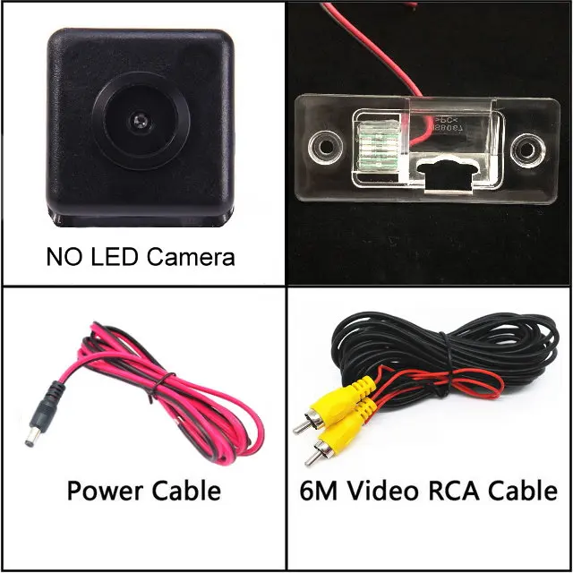 Для Volkswagen VW Jetta Bora A4 1999~ 2006 HD CCD камера заднего вида, автомобильная парковочная камера, камера заднего вида - Название цвета: NO LED