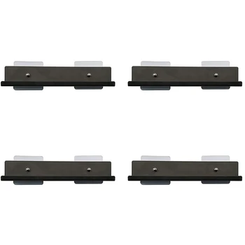 

4 Pack Vinyl Record Display Shelf, Metal Frame Wall Mounted Holder Stand with Self Adhesive for Record Album, azine