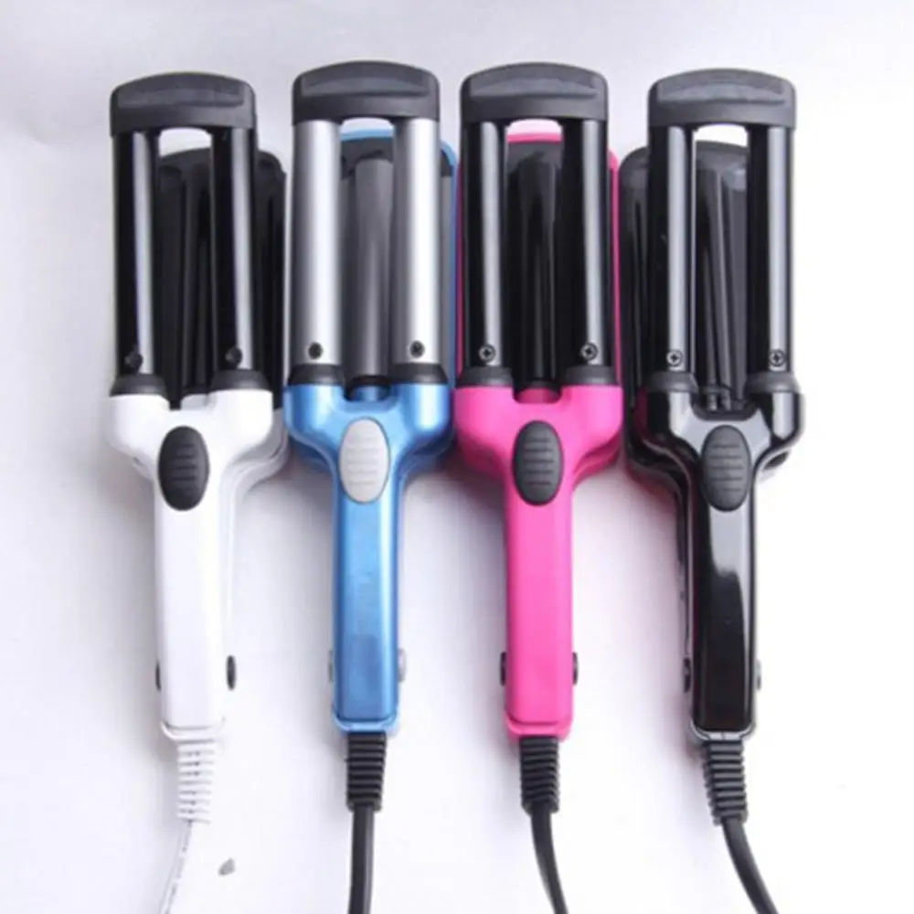 

Quickly Heats Up In A Short Time Mini-shaped Clips Small Three-tube Curling Iron Hairdressing Supplies Mini Curls