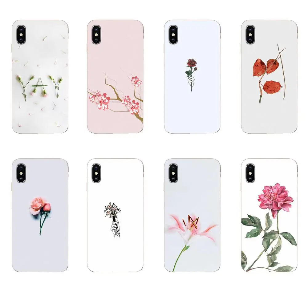 Pink Peony Red Rose Flower Flamingo Fashion Covers Ultra Thin For Motorola Moto G G2 G3 G4 G5 G6 G7 Plus | Мобильные телефоны и