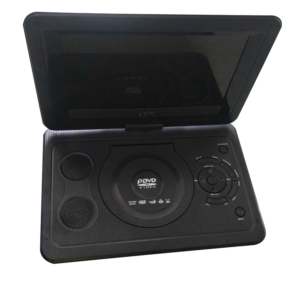  HD Mini Home 13.9inch Portable Swivel Screen TV Game USB CD Rechargeable Battery LCD Car DVD Player